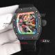 replica richard mille RM 68-01 Tourbillon Cyril Kongo Watch black ceramic case yellow velcro strap (11)_th.jpg